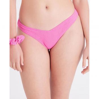 Parte de Abajo de Bikini CK Monograma Textura Rosa XS Calvin Klein
