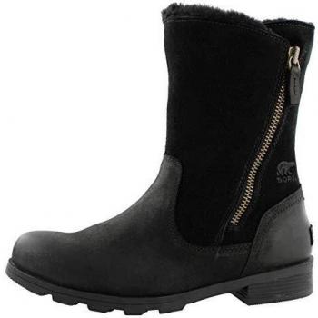 Sorel Femme Bottes Emelie Foldover Noir 40 1/2