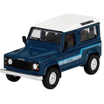 Land Rover Defender 90 County Wagon Stratos Blue (Right-Hand Drive) – 1:64 Mini GT, MGT00353R