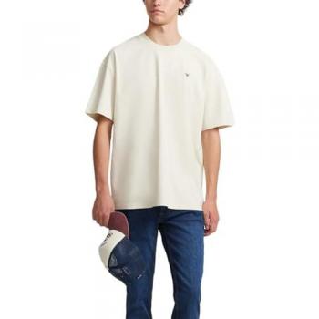 Silbon “Special Fit” Camiseta de Hombre, Color Crema y Arte