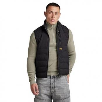 Steppweste mit Label-Patch Modell 'Foundation'
