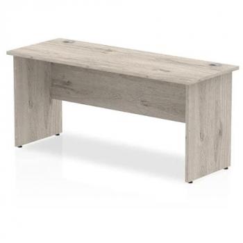 Impulse 1600 x 600mm Panel End Leg Desk in Grey Oak