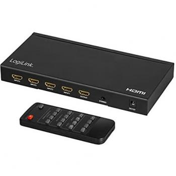LogiLink HDMI Multiport Switch 4x1 4K Seamless Scaler
