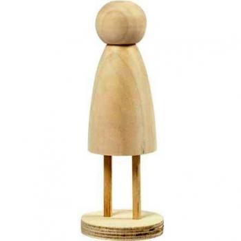 Handcrafted Wooden Decor Piece – 13.8 cm by 5 cm