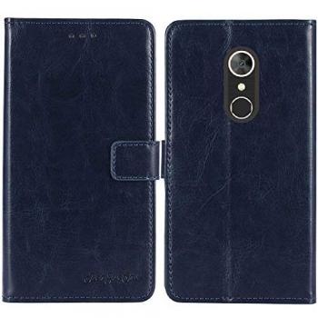 Coque d’exception TienJueShi Doro 8220 – Cuir synthétique et silicone, bleu