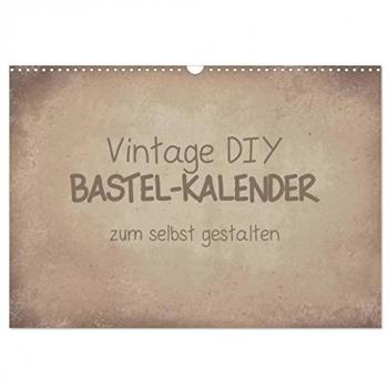 Vintage DIY Bastel-Wandkalender 2025 DIN A3 quer