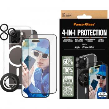PanzerGlass Verre de Protection Anti-Traces pour iPhone 16 Pro