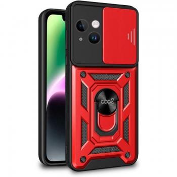 Funda Protectora Cool con Anillo Rojo para iPhone 14