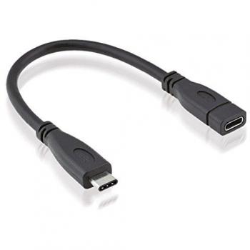 Roline Cavo USB 3.2 Gen2 (USB 3.1 Gen2) Spina USB-C® a Presa USB-C® 0.15 m Nero Schermato 11.02.9015