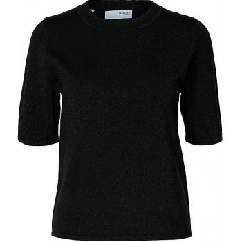 Selected Femme 1/2-Ärmel Pullover LURA, Schwarz, Größe S