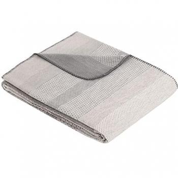 Nachhaltige Bio-Baumwolle Streifen-Kuscheldecke Kitale 140x200 cm