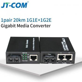 Convertisseur Média Optique 1000 Mbps Gigabit SC 1G1E