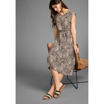 Laura Scott Klein­schick Sommerkleid mit femininen Allover‑Druck und Bindeband
