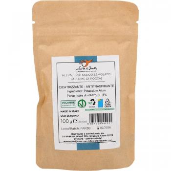 Aluminium‑Kalium‑Pulver „Le Erbe di Janas Alaun“ – 100 g