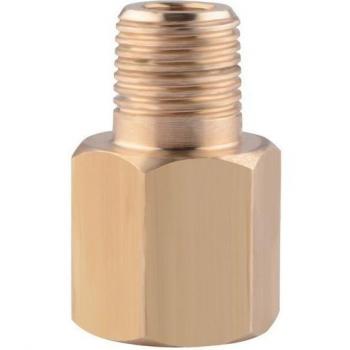 SPEEDWOW 1/8-27 NPT to 1/8 BSPT Oil Pressure Gauge Adapter