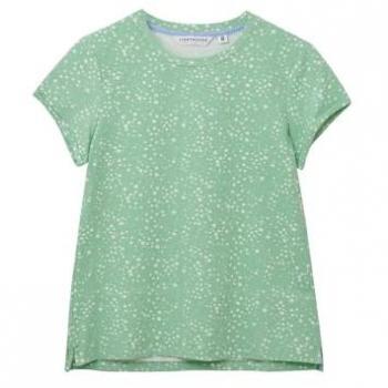Women’s Causeway Short Sleeve Green Tee, Cotton Stretch, Size 20 (Lighthouse)