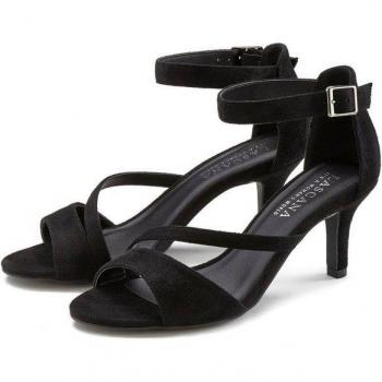 Lascana Sommer­schuh Sandalette mit Riemchensandalette, vegan, schwarz, 42
