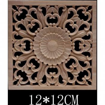 Long Oval Flower Wood Decal