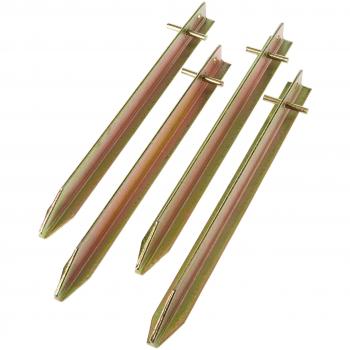 Zeltpflog 4er-Set 4T20 30SV Stahl Zeltnagel 25x25x300 mm