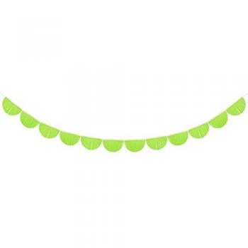 Tramonto Verde Ghirlanda con Frange Smerlate 3m