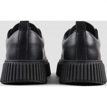 Ledersneaker mit Label-Applikation 'ALLEN IN TUMBLED'