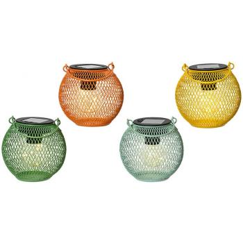 Lanterna Solare Fissa in Ferro – Colori Assortiti