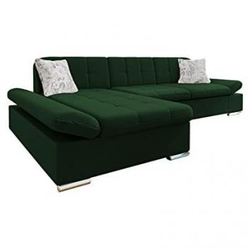 Sofá rinconero Comfivo 219, terciopelo Venus 2941, 278x151x76cm