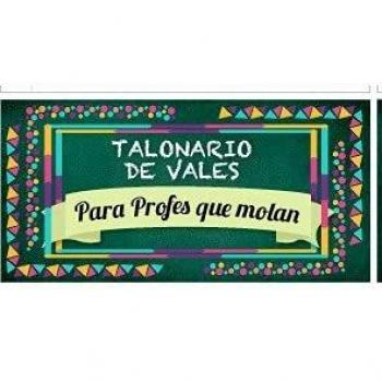 Talonario de vales para maestros Antracita