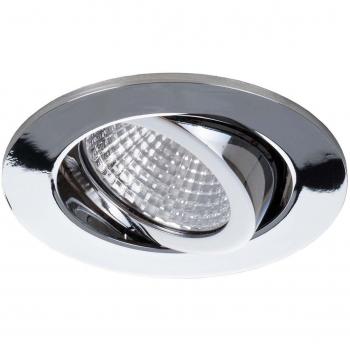 LED-Einbaustrahler Brumberg 33261023 – 230 V, 2700 K, chrom, starr/schwenkbar