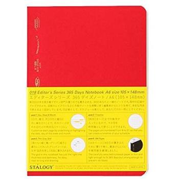 365 Day Stalogy A6 Red Notebook