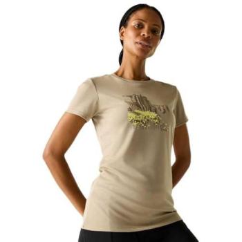Regatta Women's Short Sleeve Beige Graphic Tee (Fingal), Size 12