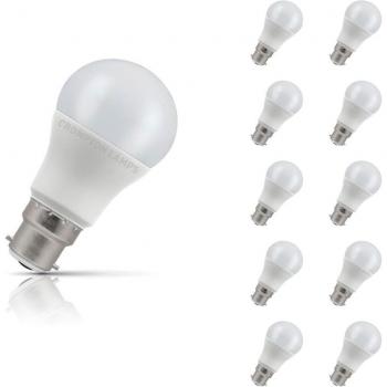 Crompton LED GLS Light Bulb B22 8.5W (60W Eqv) Cool White 10-Pack Opal