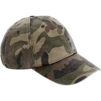Beechfield Camo Baseballmütze Grün