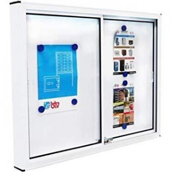 Vitrina de Aluminio Pintada Blanco 700x920 mm