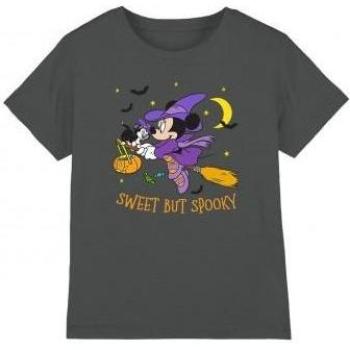 Halloween Minnie Mouse Costume Shirt – Kid’s 5‑6, Charcoal Color