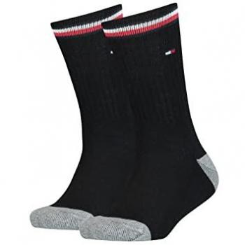 Hohe Kindersocken 2er-Set Tommy Hilfiger Schwarz
