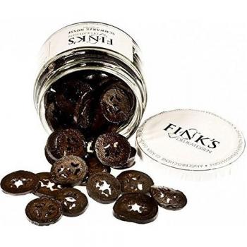 Fink's Delikatessen Schwarze Nüsse in kräftigem Sirup, 280 ml