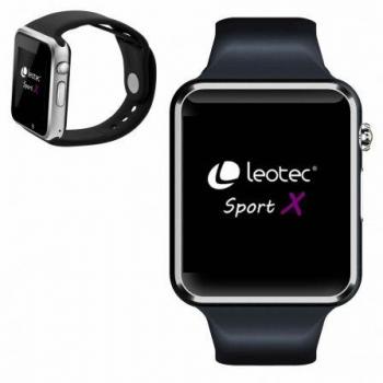 Leotec Sport X Reloj Inteligente con Cámara 0.3MPX Negro