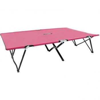 Mobilier Pliable 2 Places Rose Acier