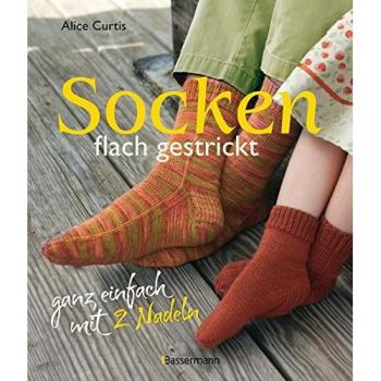 Socken flach gestrickt: ganz einfach mit 2 Nadeln