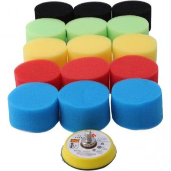16pcs Multi-Color Buffing Pads for Polisher Tools