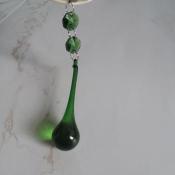 Camal 5pcs 135mm Crystal Chandelier Raindrop Pendants with Beads