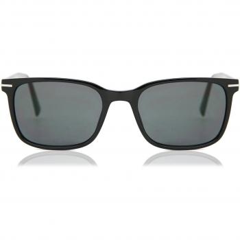 Gafas de Sol Cuadradas con Armazón Completo de Plástico Negro para Hombre