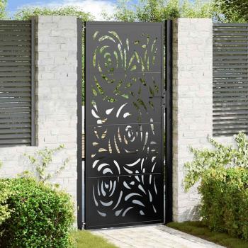 Puerta Llama 105x205 cm, Acero Negro – Torana