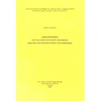 Larramendiren Hiztegi hirukoitza-ren eranskina: Saio bat hiztegigintzaren testukritikaz