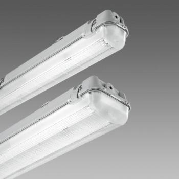 Lampada da soffitto grigia Hydro Disano T8 921 FL 2X36