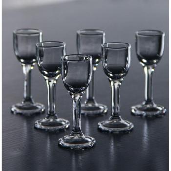 Copas de Licor Onza – Juego de 6 Vasos de Vidrio Redondo