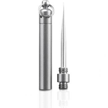 Portable Titanium Toothpick Tube