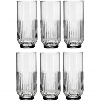 LAV Highball Glasses 395ml Clear Pack of 6