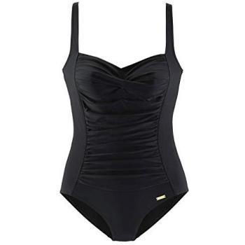 Badeanzug LASCANA Saphir Gr. 48, Cup D, schwarz